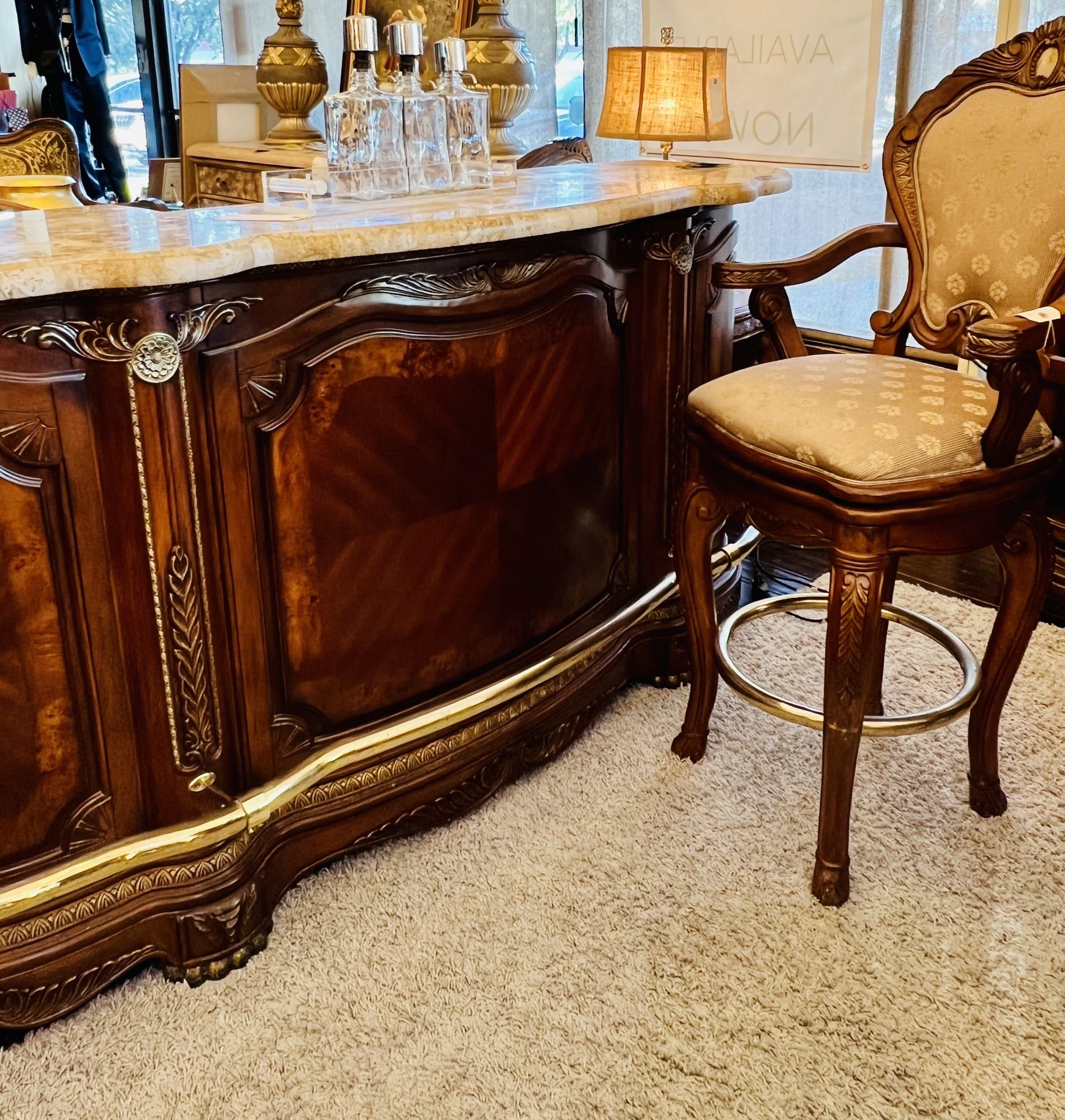 AICO By Michael Amini CORTINA Bar - NY
