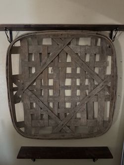 Large Vintage Tobacco Basket