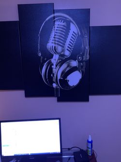 4 Piece Music Canvas