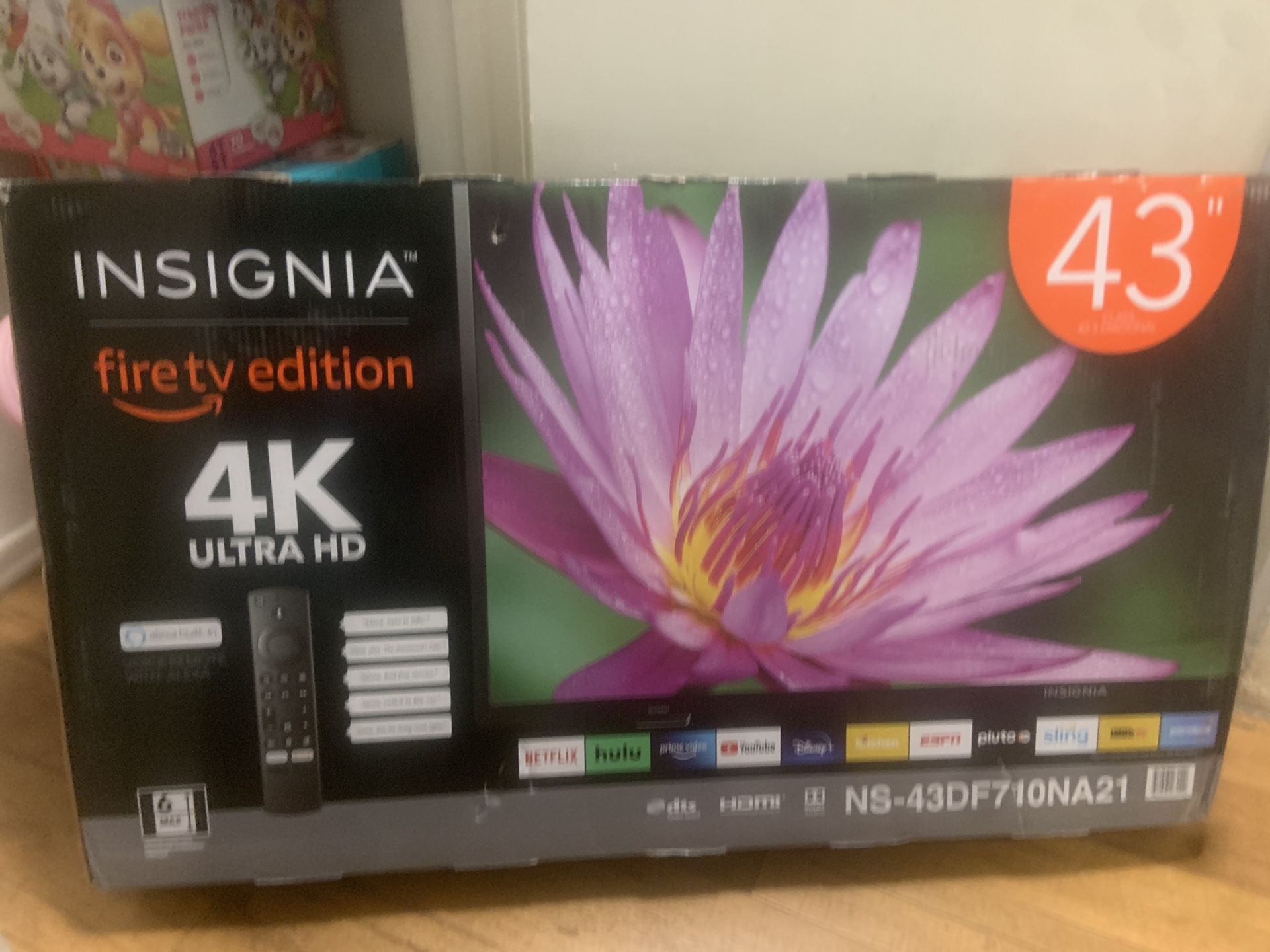 Insignia 43” fire tv 4K