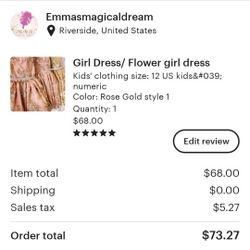 Beautiful Rose Gold Dress