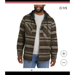 Quiksilver Men's Hooded Shirt Jacket 