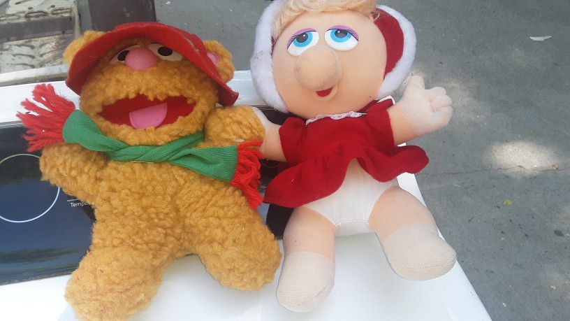 2 Muppets Plush Toys + Bonus Monkey