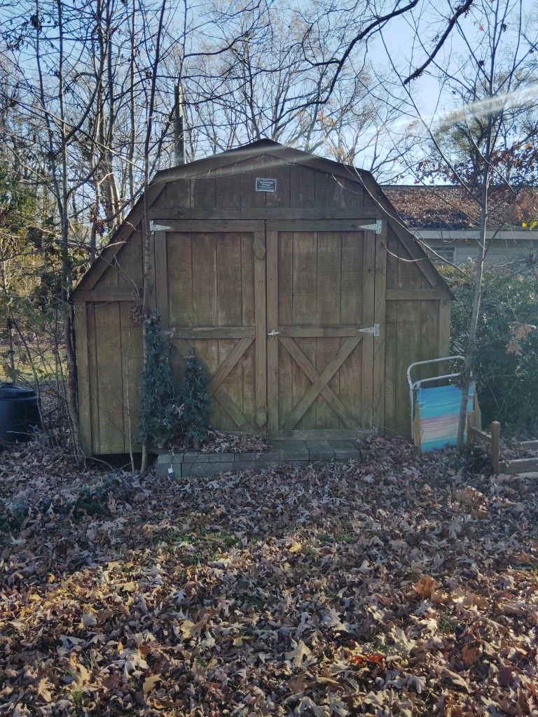8x10 Wooden Storage Building For Sale.