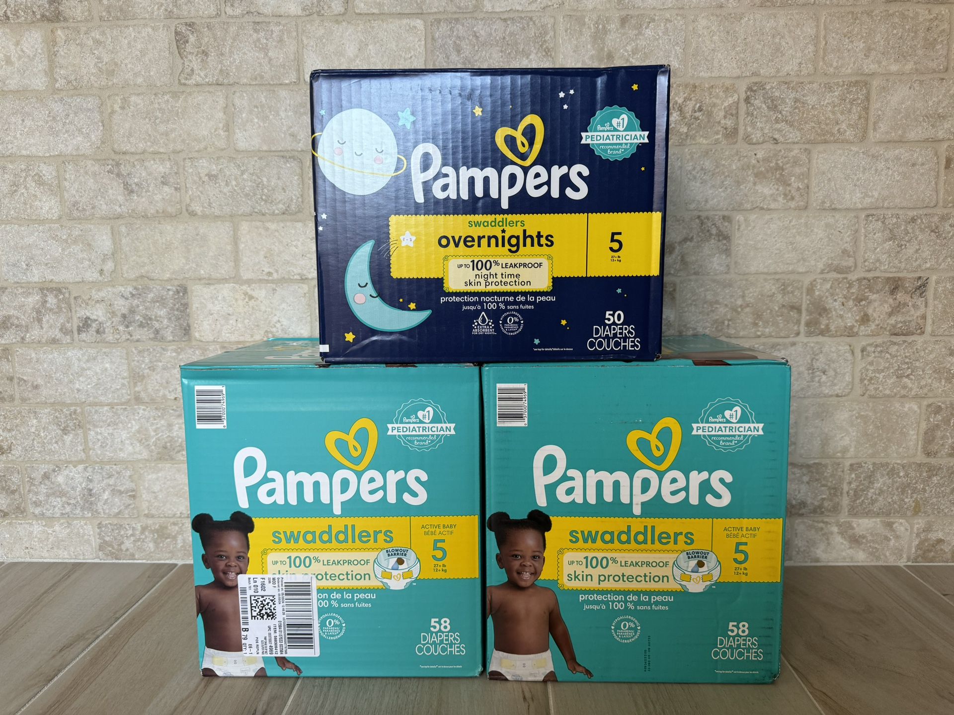 Pampers Swaddlers Diapers, Size 5