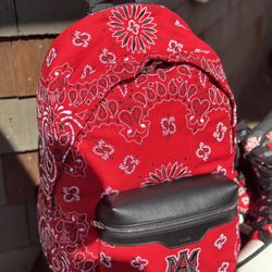 Amiri Red Bandana Bag 