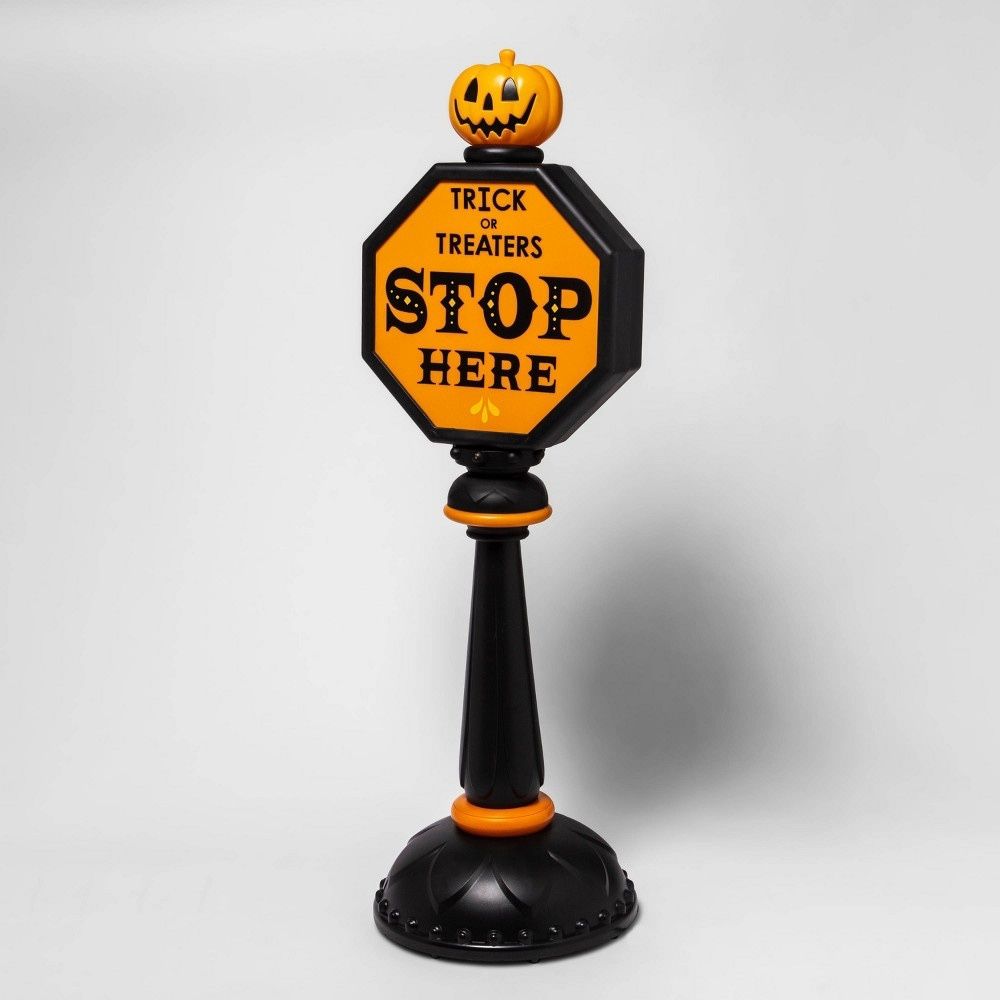 42” Light popular Up Trick or Treat Stop Sign