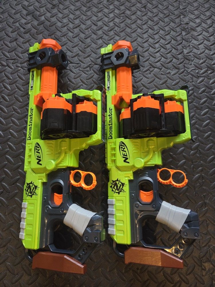 Pair Of Nerf Dominator Guns