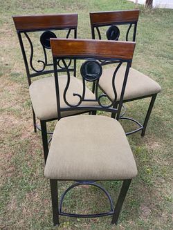 3 pub chairs