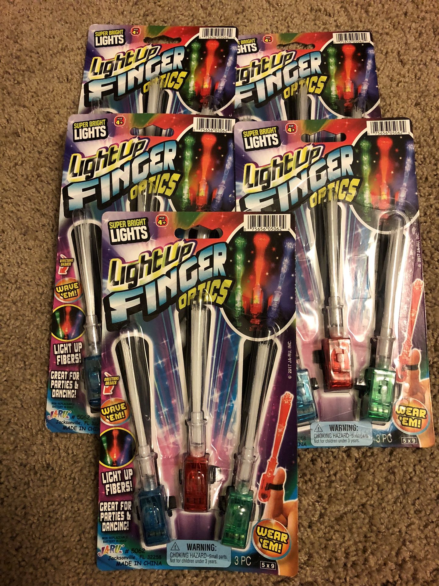 Light up finger optics.