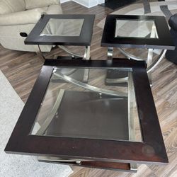 1 Cocktail 2 End Tables 