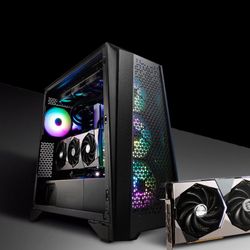 Brand New - MSI Meg Prospect 700R Black Steel / Tempered Glass ATX Mid Tower Case.