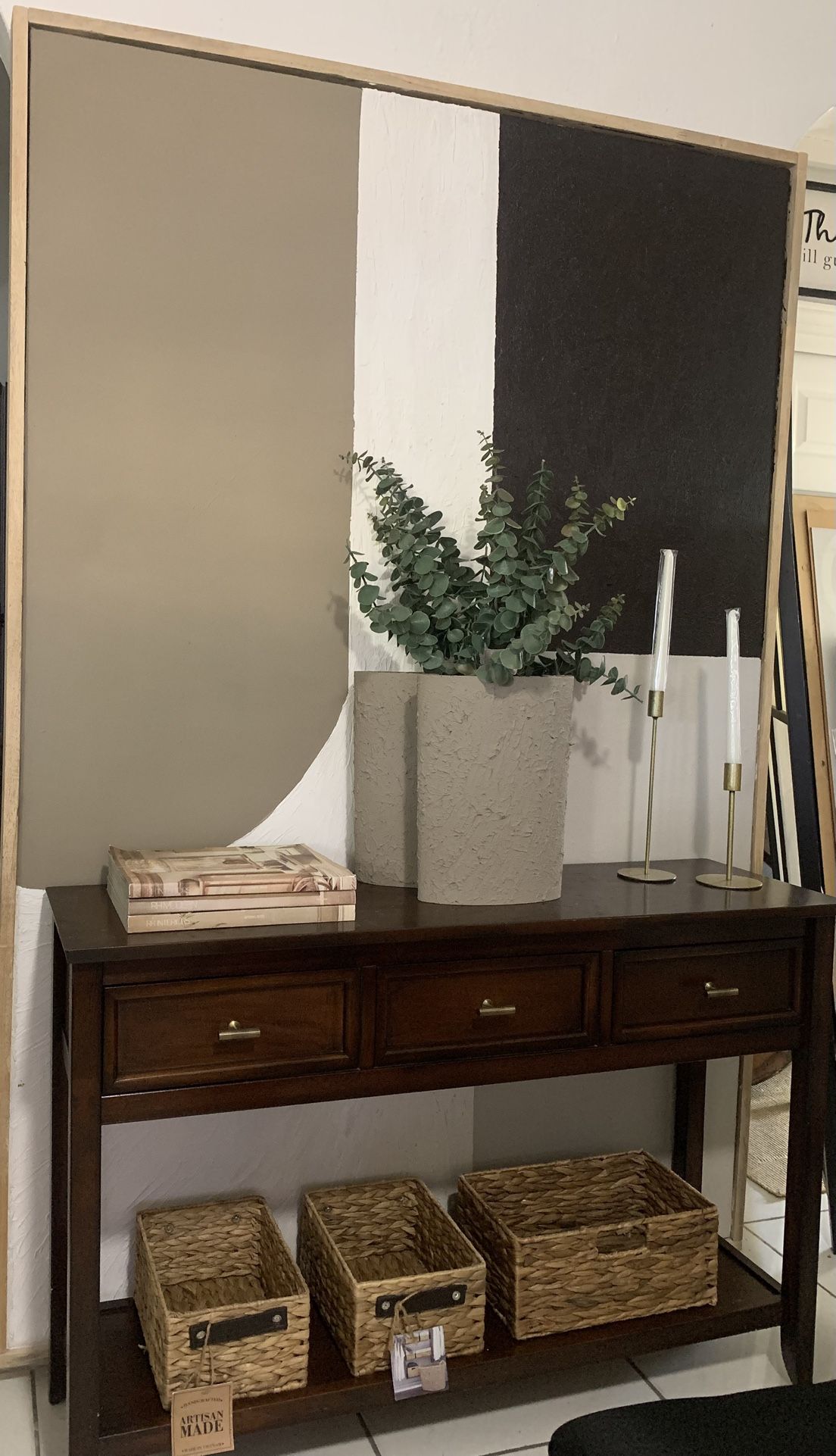 Mid Century Console Table 