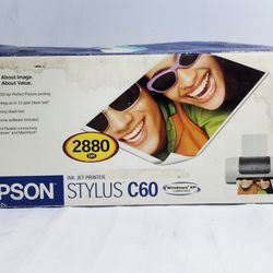 Epson Stylus C60 Digital Photo Inkjet Printer New Open Box 
