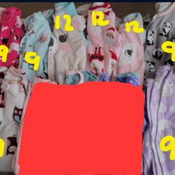 Lot of Fleece Carters Pjs 9m To 12m