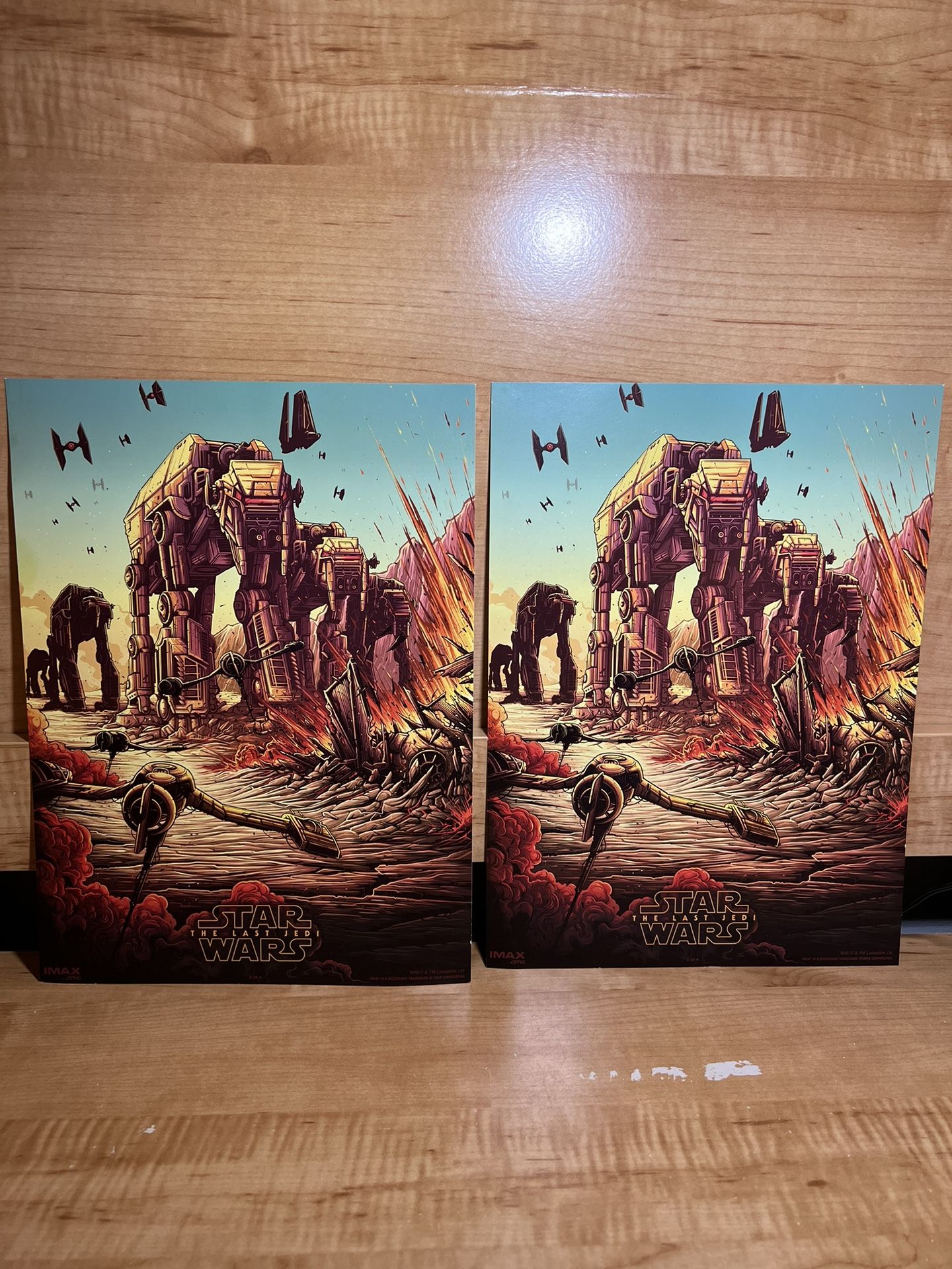 Star Wars The Last Jedi IMAX Poster 9-3/4" x 13" Single Sided