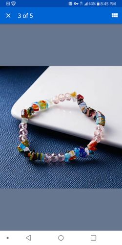 Pretty bead stretchy bracelet
