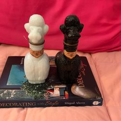 Antique Poodle Wine Bottles