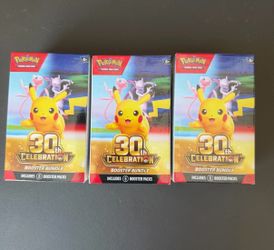 Pokemon TCG 30th Anniversary Booster Bundles - New Sealed