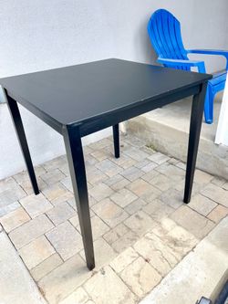 Black Square Dining Table 36” x 36” x 38”