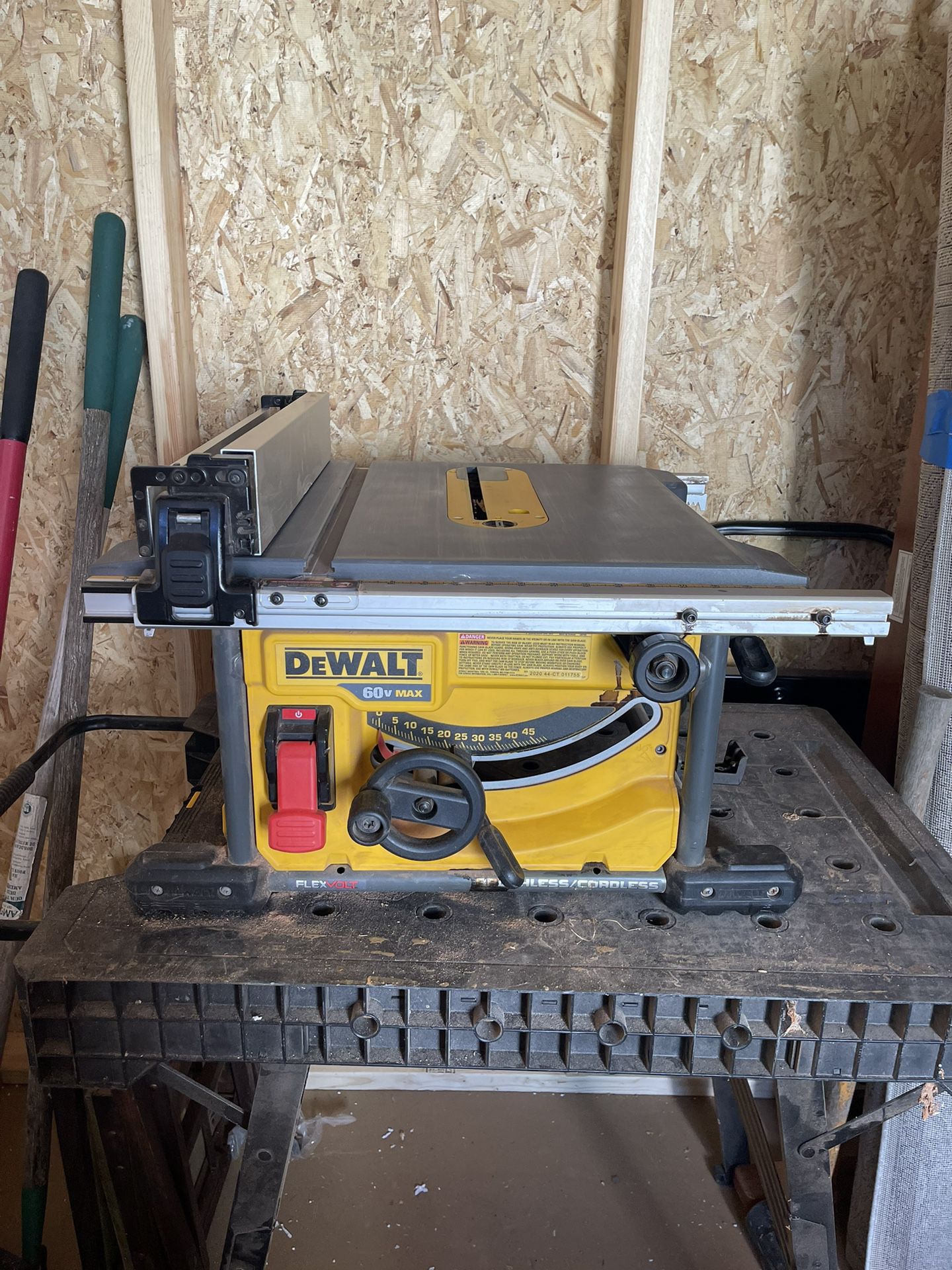 DEWALT FLEXVOLT 60V MAX* Table Saw, 8-1/4-Inch, Tool Only (DCS7485B) for  Sale in Tacoma, WA OfferUp