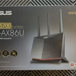 ASUS - RT-AX86U Pro AX5700 Dual-Band Wi-Fi 6 Router - Black