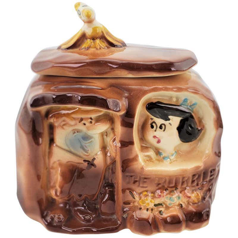 Rare Find…1963 Flintstones Cookie Jar: Barney And Betty Rubble House