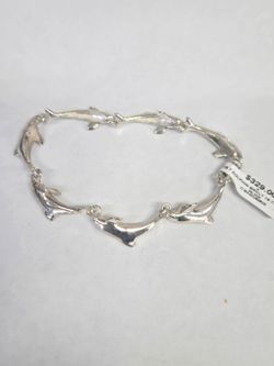 925 Silver Dolphin Bracelet 🐬