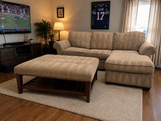 Sectional with ottoman