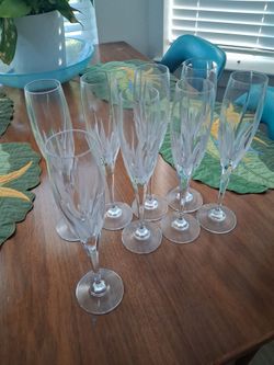 Mikasa Flambe Champagne flutes