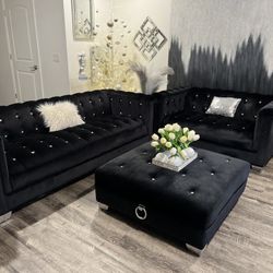 Tufted Sofa Set 