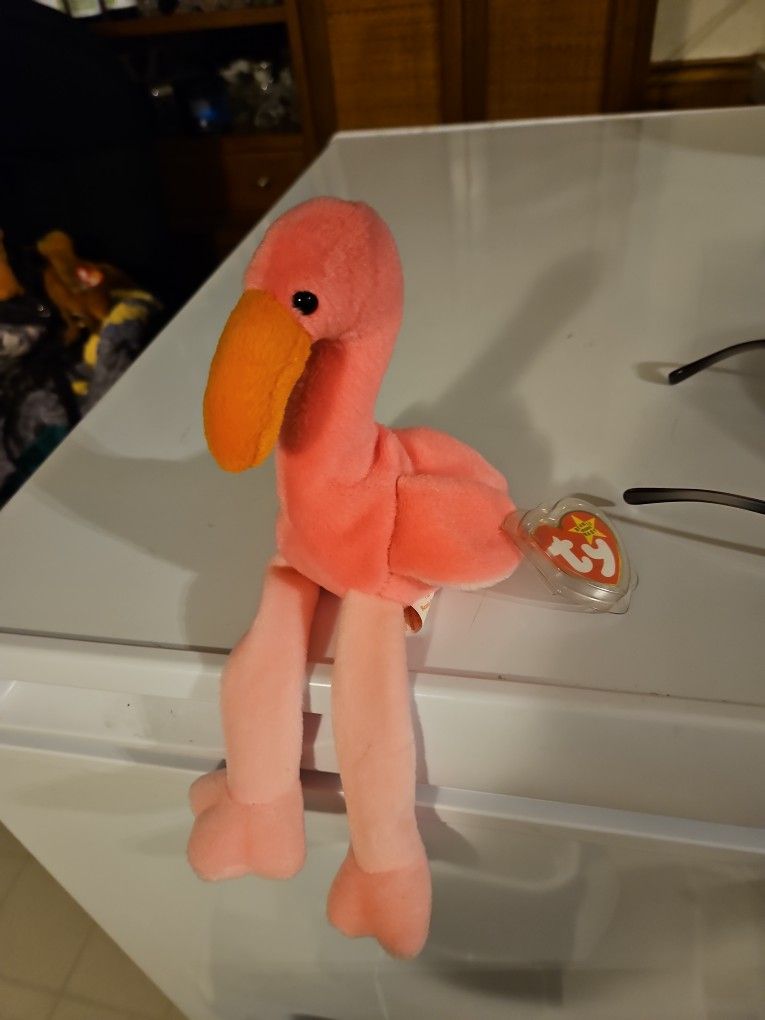Ty Beanie Baby Pinky In Mint Condition With Tag Protector or best  offer 