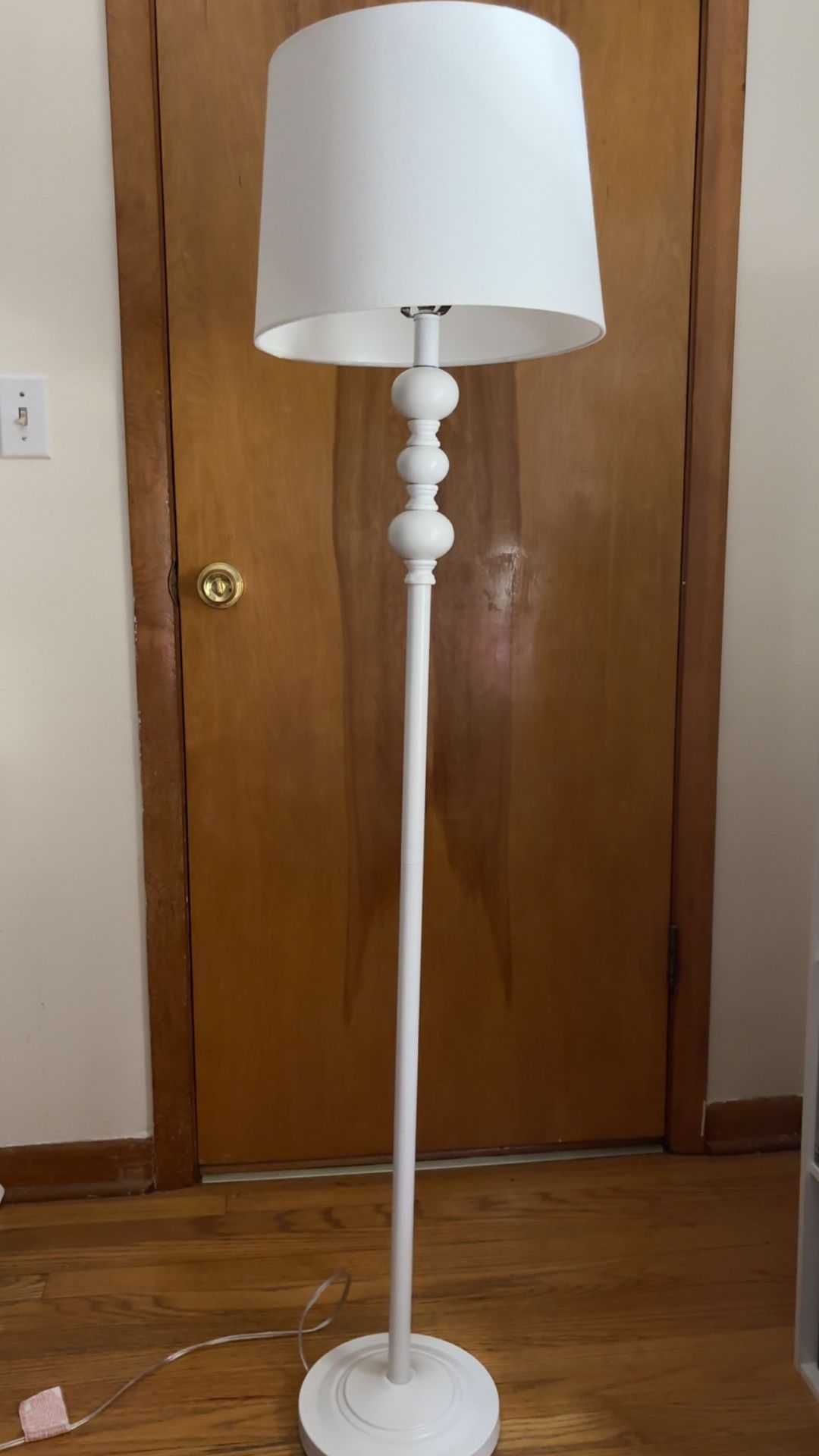 White vintage lamp