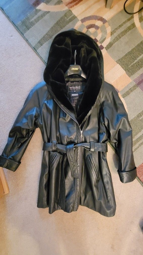 Woman Leather Coat