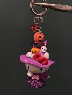 Spooky Hello Kitty Witchy Keychain