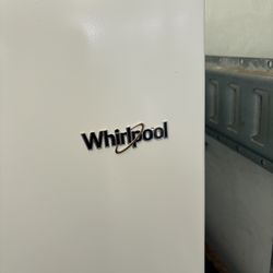 Top And Bottom whirlpool white fridge