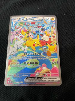 Pikachu ex Pokémon Card 149/128