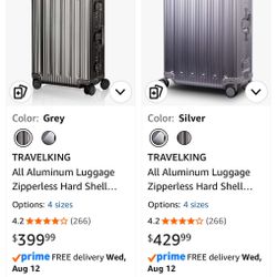 Travel King Metal Suitcases