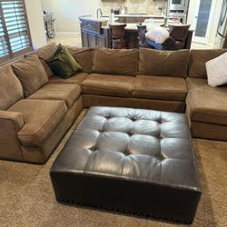 Leather Ottoman 