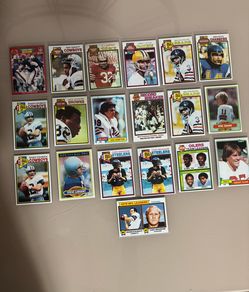 Vintage Topps football cards