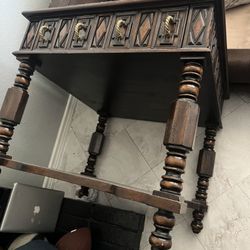 Wood Stand With Drawer