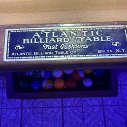 Vintage Pool Table 
