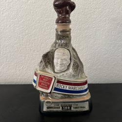 Vintage Rocky Marciano Whiskey Decanter 