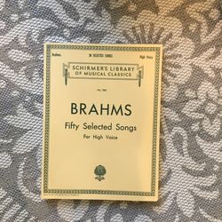 Brahms 50 songs for high voice