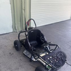 79cc 1-Seat Gasoline Go-Kart, 4 Stroke 2.5HP, 13" Front and Rear All Terrain Tires (Black)