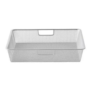 Container Store Elfa 18" Medium Cabinet-Depth 1-Runner Platinum Drawers