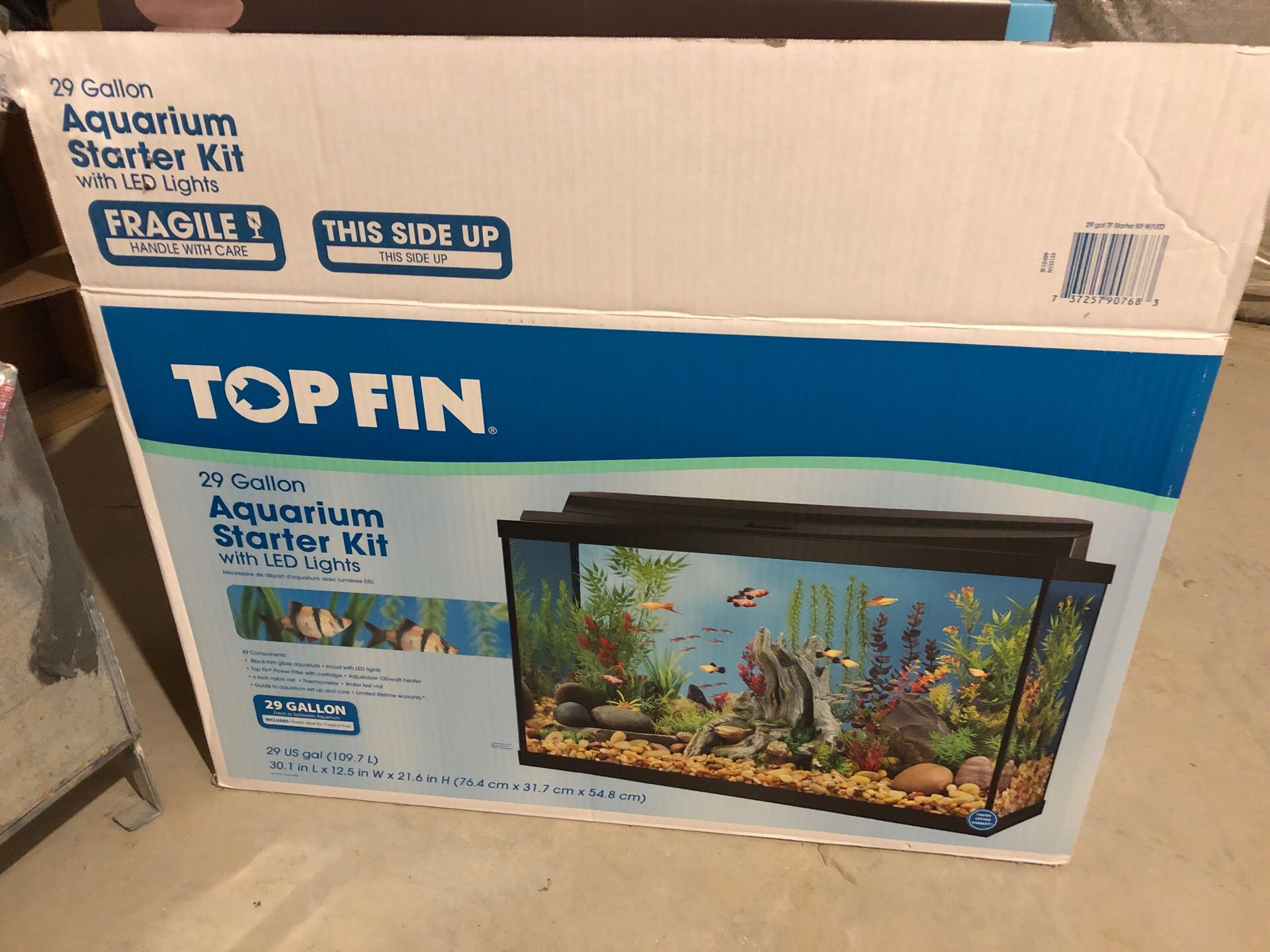 Fish tank 29 gallons with accessories for sale