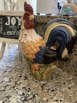Darling ceramic rooster.