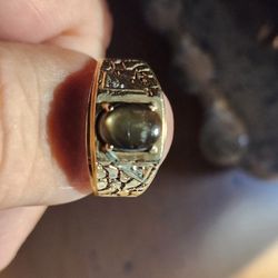 Cat-eye Sapphire  Men's Ring 