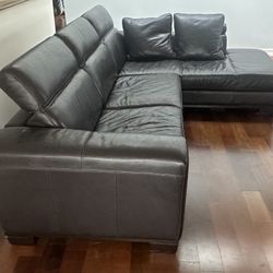 Z Gallerie leather couch